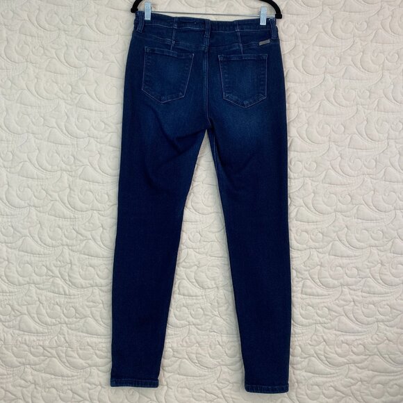 KanCan Jeans Tapered Leg with Ankle Split Size 29 Blue Jeans - Picture 3 of 11